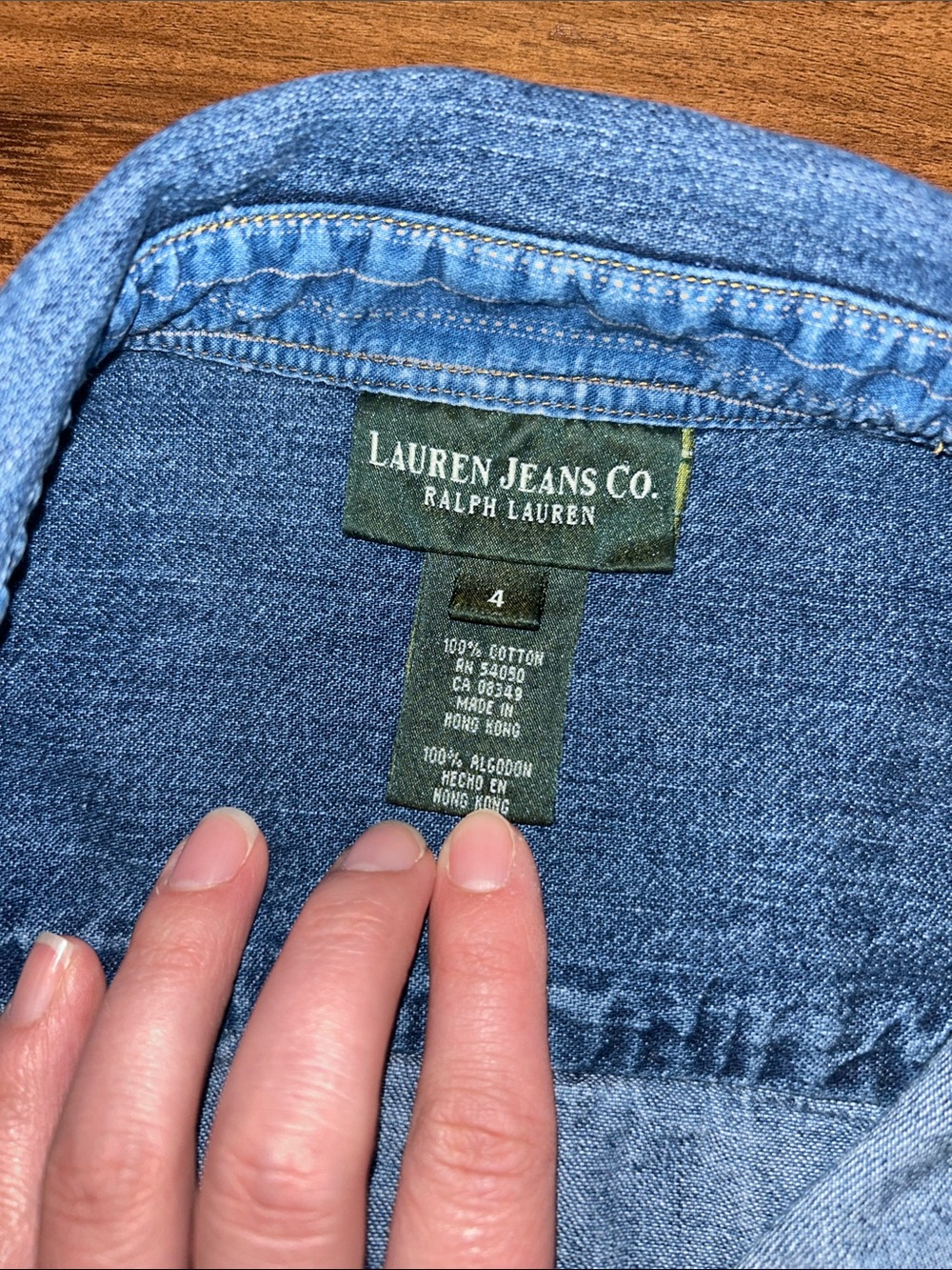 Ralph Lauren Jeans Co Snap Button Down Denim Utility Shacket Shirt 4 - Picture 10 of 14